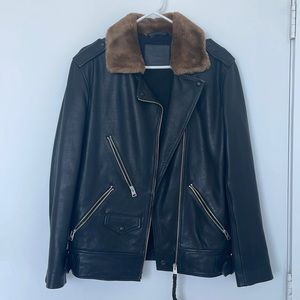 All saints leather jacket